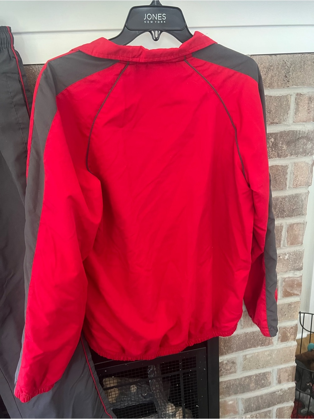 Athletic Works Red Jacket with Gray Track Pants Set - Picture 4 of 6